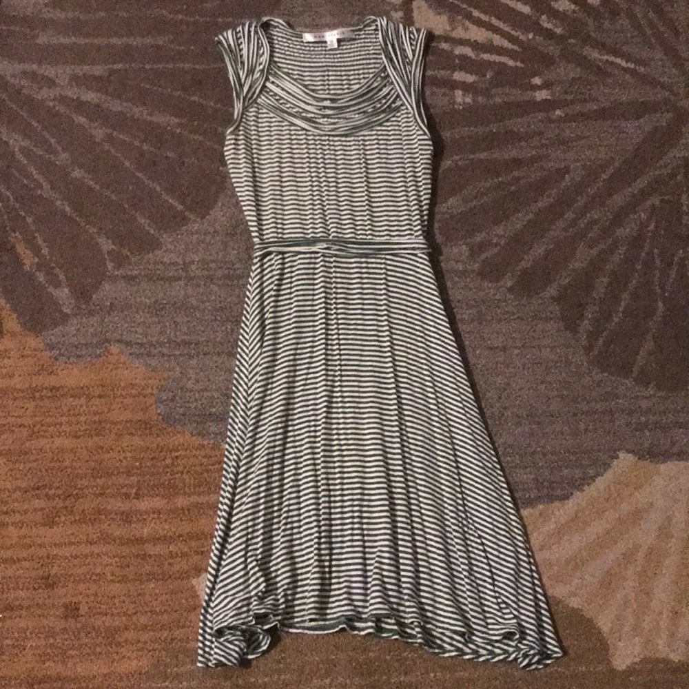 Green striped dress, size XS